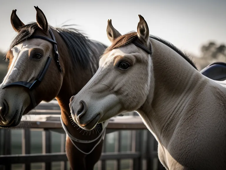 Caballo tranquilo asomado a la puerta de su box, señal de bienestar animal en la caballeriza