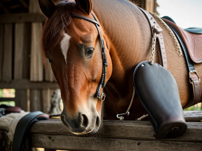 Manos de un instructor ajustando el estribo antes de una clase de equitación para adultos