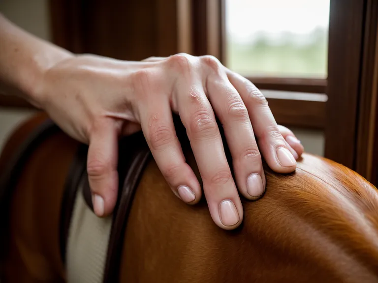 Cepillando a un caballo antes de clase, parte del aprendizaje adulto en equitación para principiantes