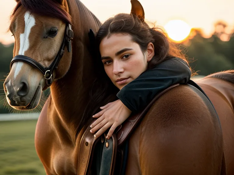 Mano apoyada en el cuello del caballo para transmitir calma, parte del bienestar del caballo y del jinete principiante