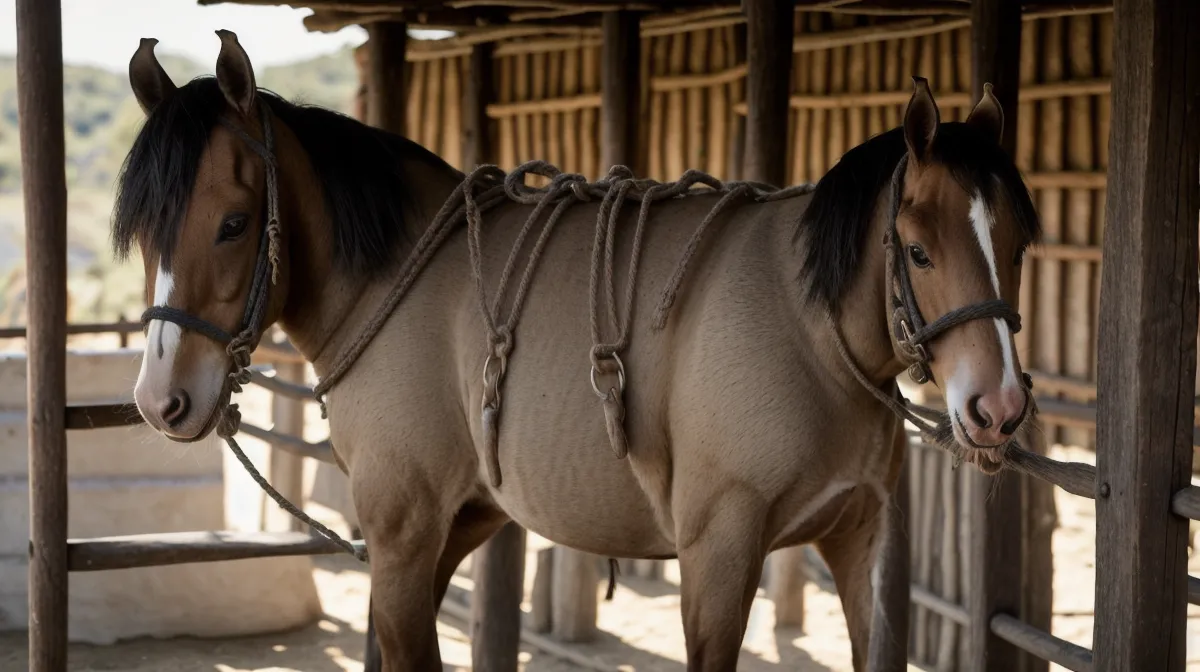 Jinete principiante con miedo a montar aprendiendo psicología equina junto a un caballo tranquilo en Querétaro