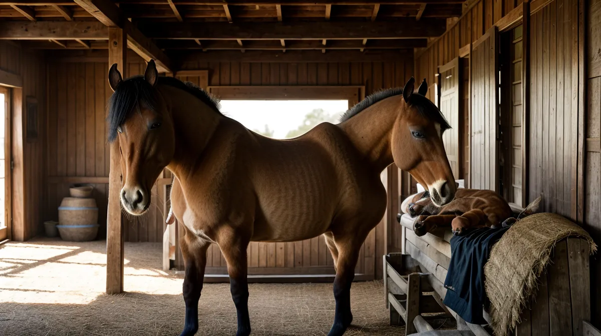 Contadora principiante aprendiendo equitación y psicología del caballo durante una clase de fin de semana.