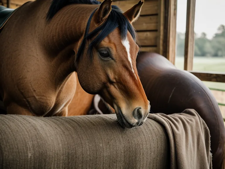 Mano de una principiante de equitación acariciando el cuello de un caballo, ejercicio de confianza ecuestre en la caballeriza