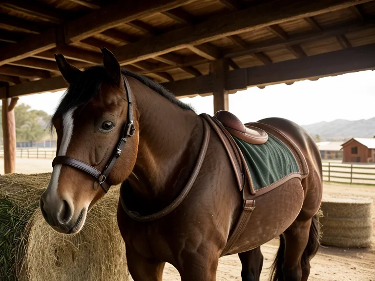 Caballo relajado con la cabeza baja, señal de calma que una principiante de equitación aprende a reconocer para su confianza ecuestre