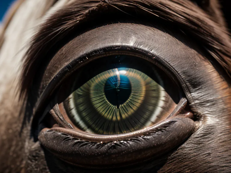 Primer plano del ojo de un caballo, clave para aprender a leer su lenguaje corporal