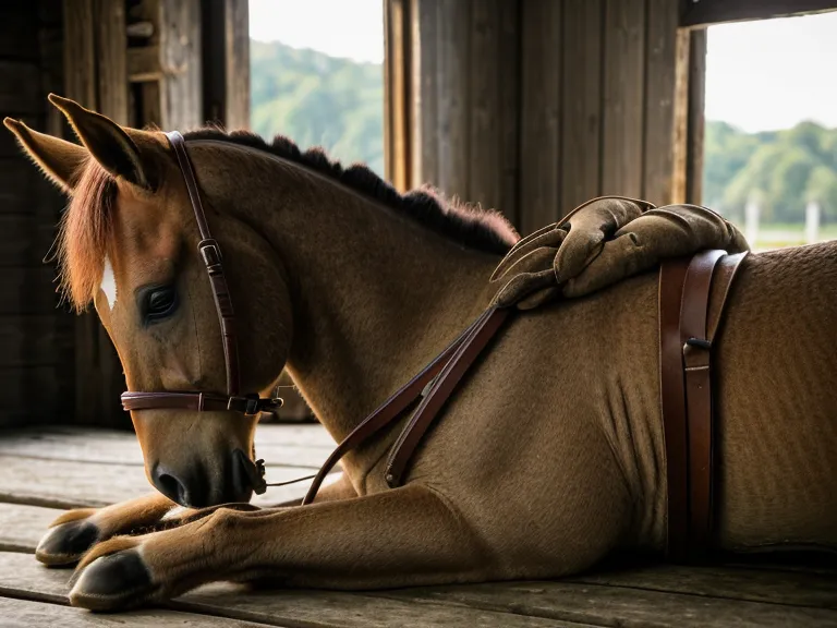 Manos de una jinete principiante sobre el cuello de un caballo castaño, bienestar emocional en la equitación