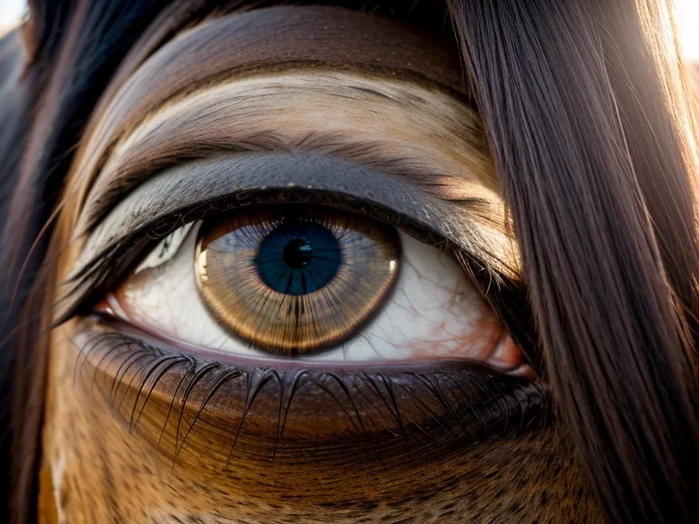 Primer plano del ojo de un caballo atento, clave de la psicología equina en la clase
