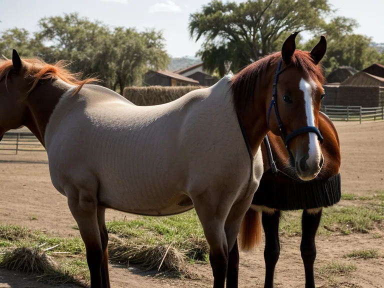 Mano de una jinete hobbyist acariciando el cuello del caballo al terminar la clase de equitación